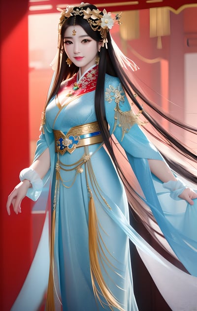 00243-1711702787-best quality, masterpiece, highres, 1girl,china dress,Beautiful face, hair ornament, solo,looking at viewer,smile,closed mouth,l.png
