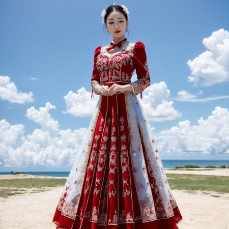 汉服_中国婚纱_women_female_女中式婚纱